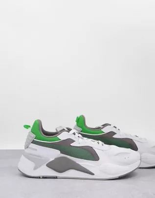 PUMA RS-X Hard Drive Trainers In White And Gray