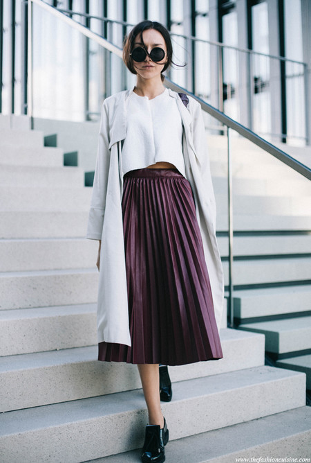 Burdeos Color Street Style Combionaciones Looks Inspiracion 7