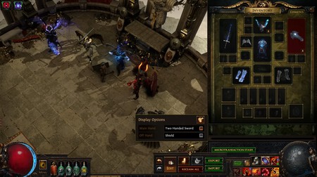 PoE Crucible Microtransaccion maniquí