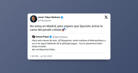 Tweet De Javier Tebas