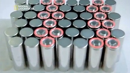 Celdas de la batería Panasonic del Tesla Model S