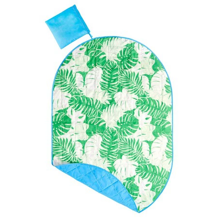 Strandon Manta Picnic Blanco Verde Motivo Hoja 1170596 Pe892871 S5