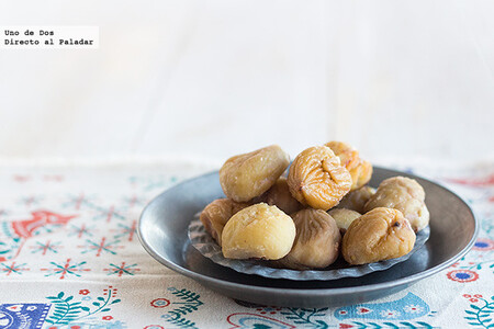 Cómo pelar castañas fácilmente. Truco de cocina