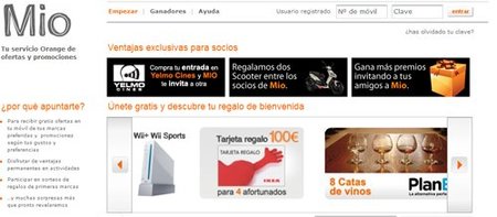 Mio de Orange, publicidad a cambio de promociones