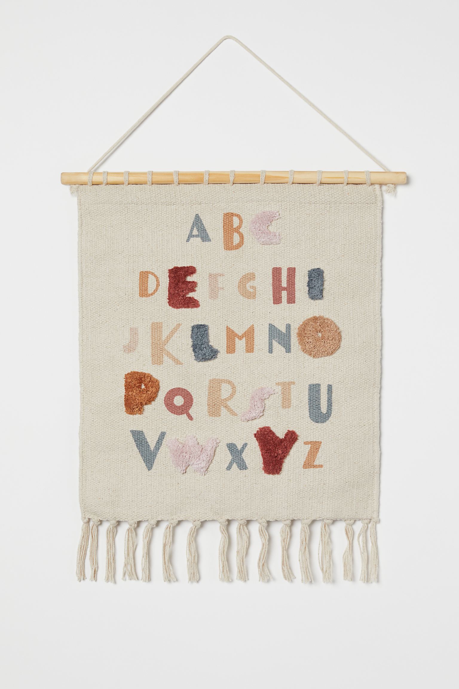 Decoración de pared de tela