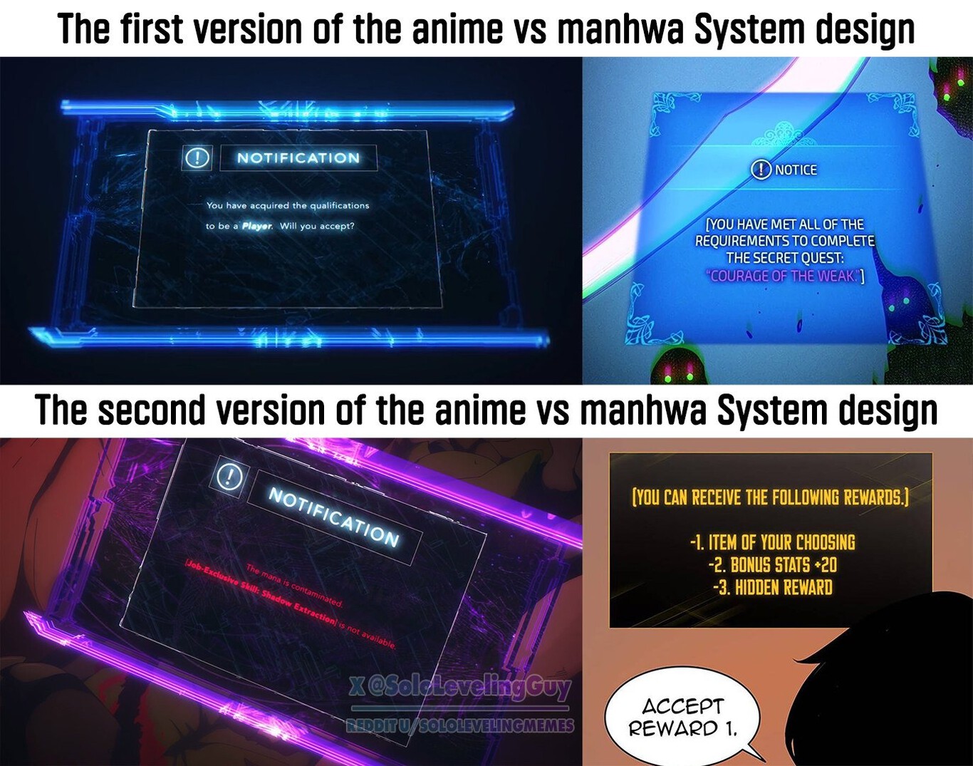 Solo Leveling cambia cositas en secreto durante los eventos importantes ...