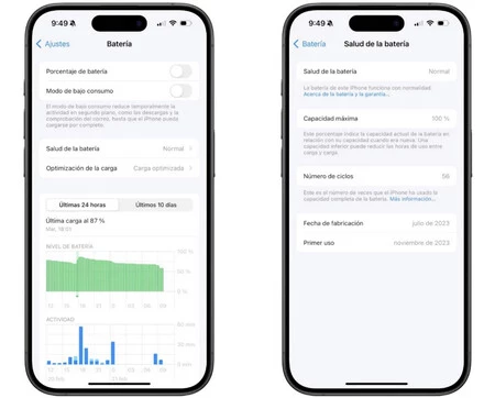 Ciclos Bateria Iphone