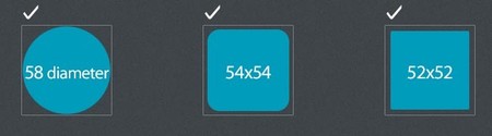 Tamaños del icono de Firefox OS
