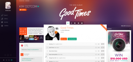 Kim Dotcom nos muestra una "demo" de Baboom, su nuevo servicio de música