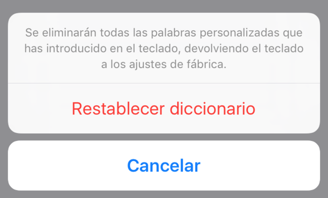 Restablecer Diccionario Teclado Iphone Verificar