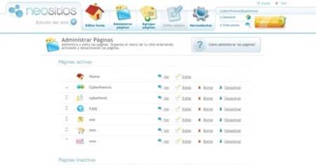Neositios, creador de sitios web con aspecto profesional, deja de estar en fase beta