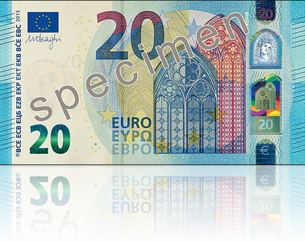 Los comercios de la zona euro recibirán próximamente información sobre el nuevo billete de 20 euros