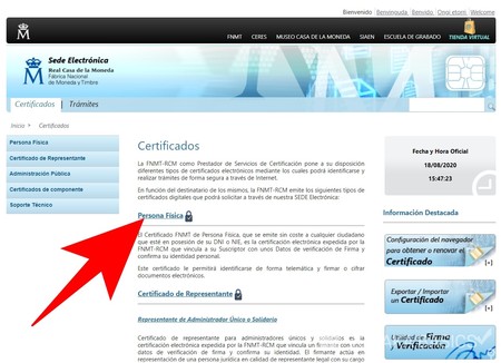 Certificado Web