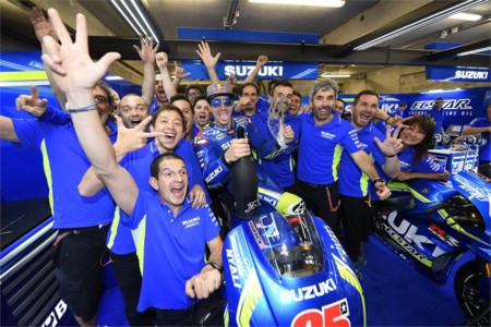 Podio Suzuki Gp Francia Motogp 2016 Maverick Vinales