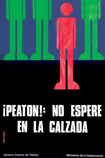 1973 Peaton No Espere En La Calzada