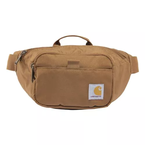 Carhartt Cintura esencial, duradera, resistente al agua, Carhartt Brown, Talla única, Riñonera esencial, duradera, resistente al agua