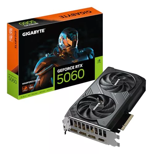 Gigabyte GeForce RTX 5060 Windforce OC 8GB GDDR7 DLSS4