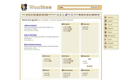 Woxikon, diccionario y traductor de términos
