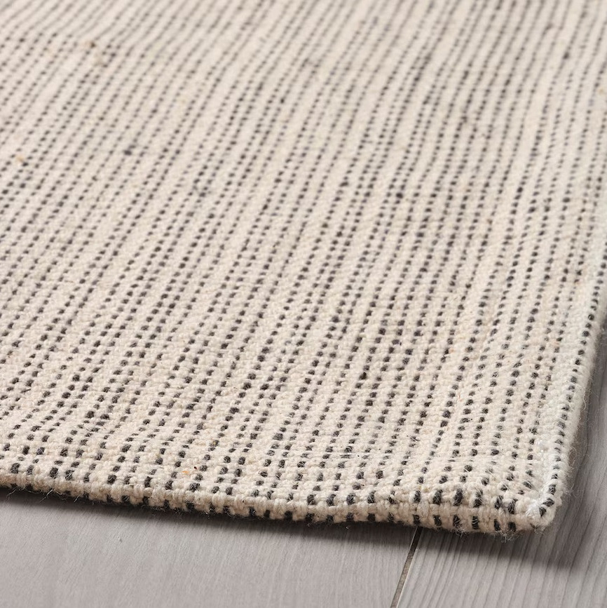 TIPHEDE Alfombra, natural/negro, 120x180 cm