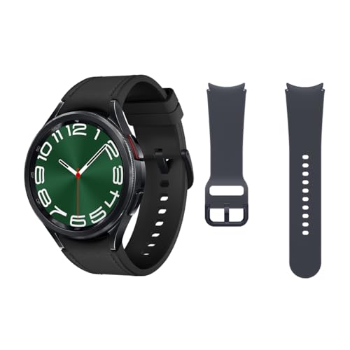 Samsung Galaxy Watch6 Classic 4G LTE, 47 mm + Correa de recambio - Smartwatch, Control de Salud, Seguimiento Deportivo, Batería de Carga Rápida, Negro (Versión Española)