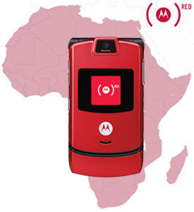 Motorola RAZR en rojo para luchar contra el SIDA