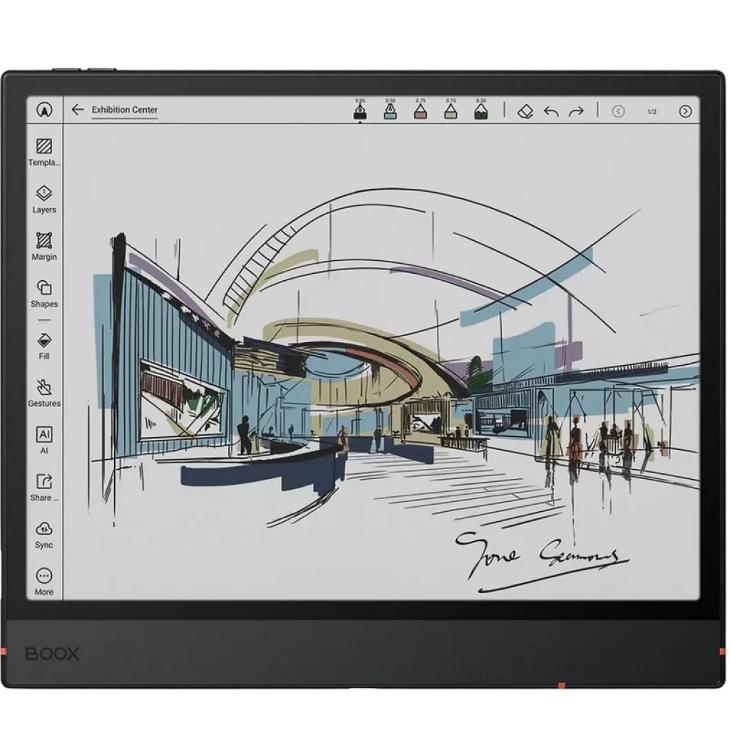 BOOX Note Air5 C eReader 10.3" 64 GB E Ink Kaleido 3 Color
