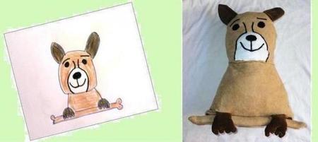 Convierte el dibujo de tu hijo en un peluche