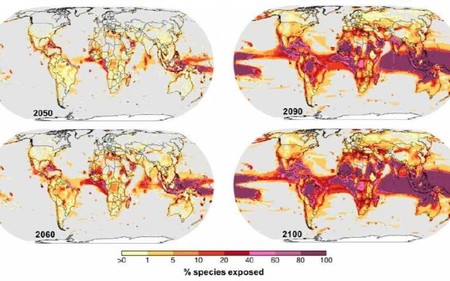 La biodiversidad está particularmente amenazada por el calentamiento global, según un nuevo estudio