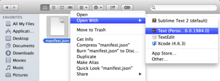 Pronto podremos abrir archivos con extensiones de Chrome desde el Finder