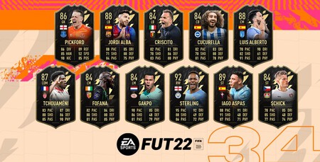 FIFA 22. TOTW: Equipo de la Semana 34, del 11 al 18 de mayo de 2022