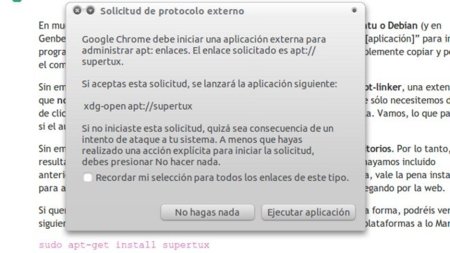 Apt-linker: simplifica en Chrome la instalación de aplicaciones por medio de comandos