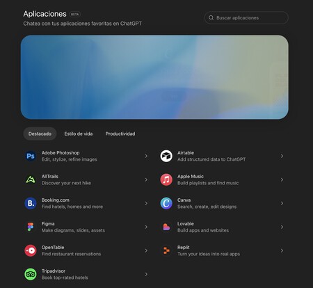 Lista apps