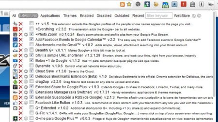 Gestiona mejor las extensiones de Chrome con Extensions Manager