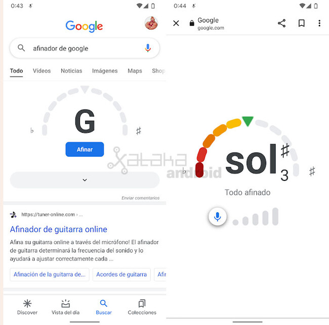 How to activate the new Google musical instrument tuner that hides in