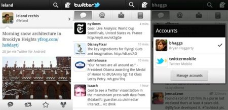 Twitter para Android se actualiza con notificaciones en tiempo real y cambio entre múltiples cuentas
