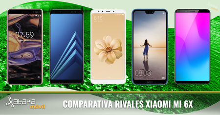 Así se enfrenta el Xiaomi Mi 6X a sus rivales de gama media/alta en 2018