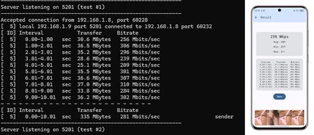 Test Velocidad Iperf