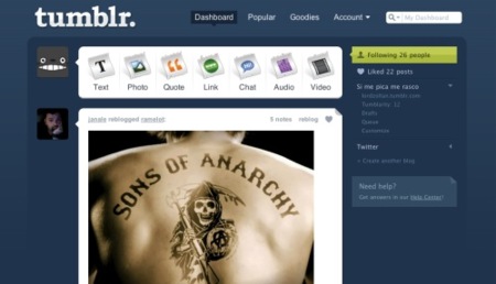 Tumblr empieza a actualizar sus contenidos en tiempo real