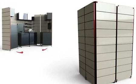 Una gran cocina plegable
