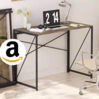 No solo es pequeño, también se puede guardar detrás de tu sillón: escritorio plegable en Amazon por menos de mil pesos