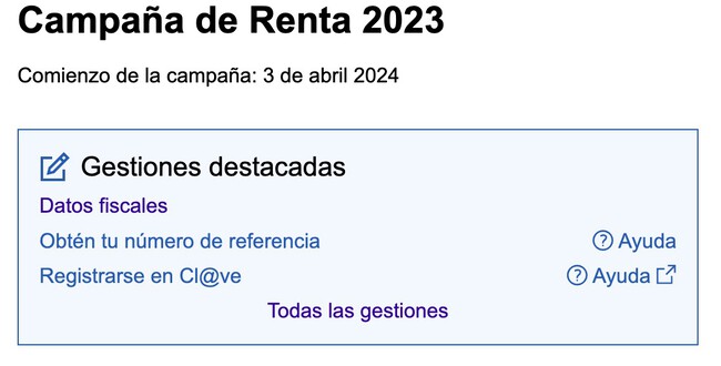 Cómo mirar y revisar tus datos fiscales para la Renta 2023