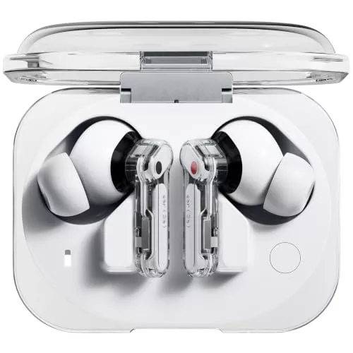 Nothing Ear (3a) Auriculares Cancelación Ruido, 45dB Hybrid ANC, Hi-Res Audio, 12mm Bass Boost, 6 Mics, Bluetooth Dual Connect para Deporte, Viajes, Trabajo