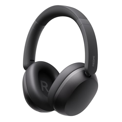 XIAOMI Redmi Headphones Neo Auriculares Bluetooth de Diadema, Active Noise Cancellation Adaptativa 42 dB, 72 h de Batería, Audio Hi-Res con Cable, Graves Potentes, 3 Micrófonos IA, Fast Pair, Negro