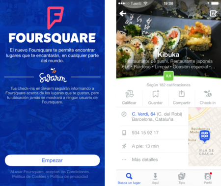 Las recomendaciones lo son todo: echamos un vistazo al nuevo Foursquare para iPhone