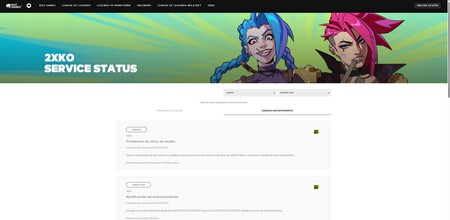 Estado Servidores 2xko Recurso