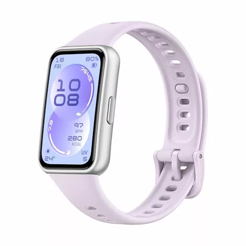 HUAWEI Band 11 Smartwatch, 1,62″ AMOLED 1500 nits, Rastreador de Actividad, Frecuencia Cardíaca y SPO₂, hasta 14 Días Autonomía, Bienestar Emocional, Resistencia Agua, Bluetooth, Android & iOS, Morado