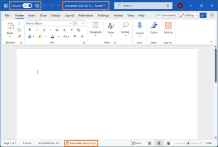 Autosave On Microsoft Word