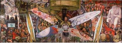 Los murales de Diego Rivera se exhiben en México