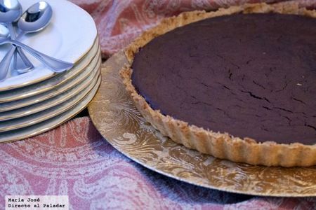 Tarta de chocolate para muy chocolateros. Receta