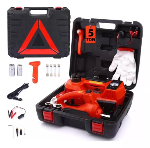 Kit de gato eléctrico para coche con bomba de aire y llave de impacto eléctrica